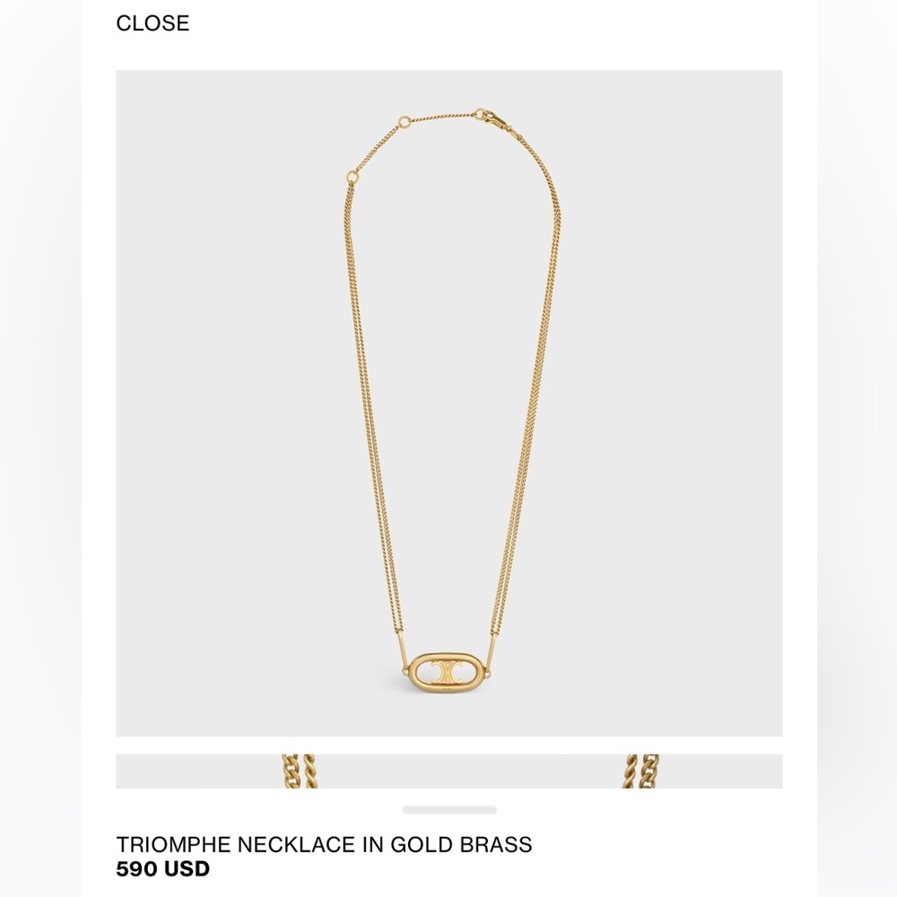 Celine Gold Necklace - Picture 5 of 5